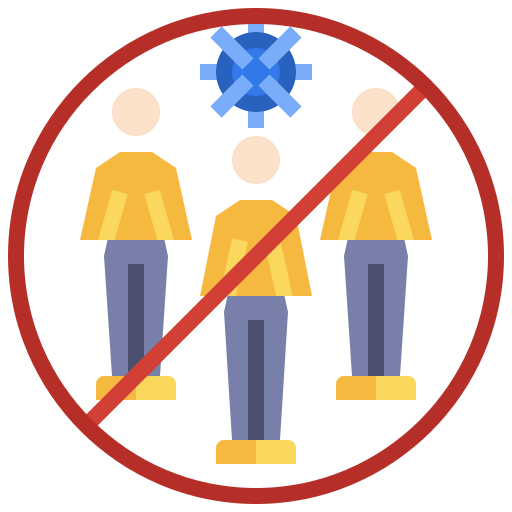 Avoid crowds icon