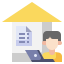 Working at home icon 64x64