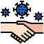 No handshake ícono 64x64