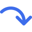Curved arrow icon 64x64