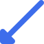 Diagonal arrow icon 64x64