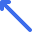 Diagonal arrow icon 64x64