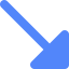 Diagonal arrow icon 64x64