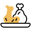 Chicken leg icon 64x64