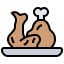 Chicken leg icon 64x64
