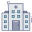 Hospital building icon 64x64
