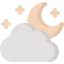 Cloudy night icon 64x64