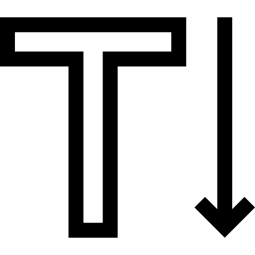 Vertical type icon
