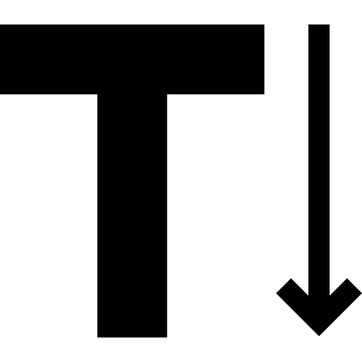 Vertical type icon