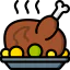 Roast food icon 64x64