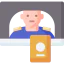 Passport control icon 64x64