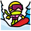 Snowboarding icon 64x64