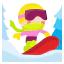 Snowboarding icon 64x64