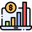 Bar chart icon 64x64