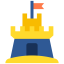 Sand castle icon 64x64