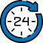 24 hours icon 64x64