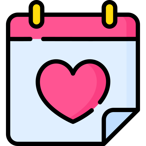 Romantic date icon