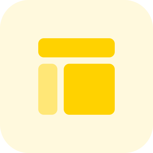 Rectangular shapes icon