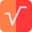 Square root icon 64x64