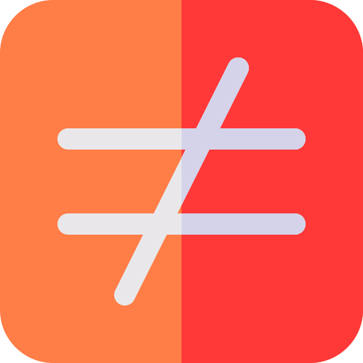 Not equal icon