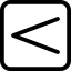 Less than symbol Symbol 64x64