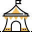 Цирковая палатка иконка 64x64