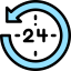24 hours icon 64x64