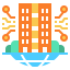 Smart city Ikona 64x64