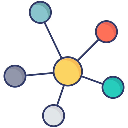 Molecular structure icon
