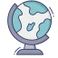 Earth globe icon 64x64