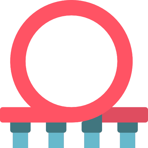 Roller coaster icon