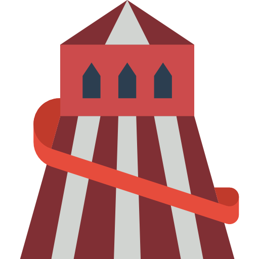Roller coaster icon