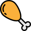Chicken leg icon 64x64