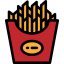 French fries icon 64x64