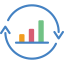 Bar chart icon 64x64