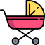 Baby stroller icon 64x64