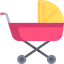 Baby stroller icon 64x64
