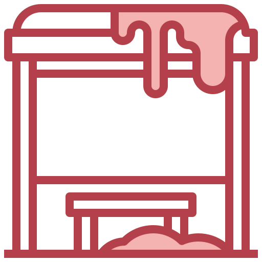 Bus stop icon