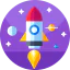 Запуск ракеты иконка 64x64