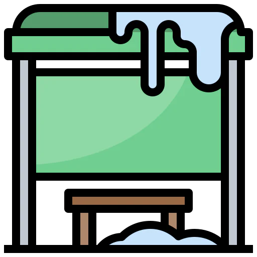 Bus stop icon