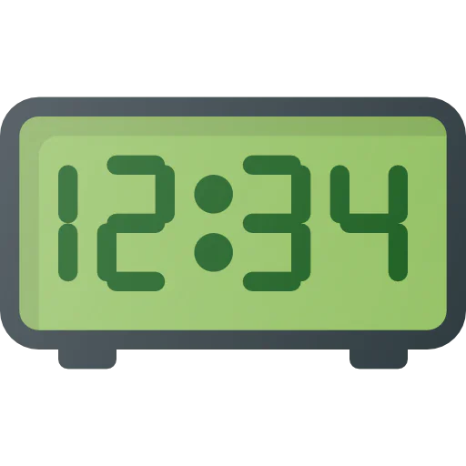 Digital clock icon
