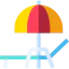 Beach umbrella іконка 64x64