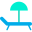 Sunbed icon 64x64