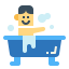 Baby bath tub icon 64x64