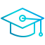 Graduation cap icon 64x64