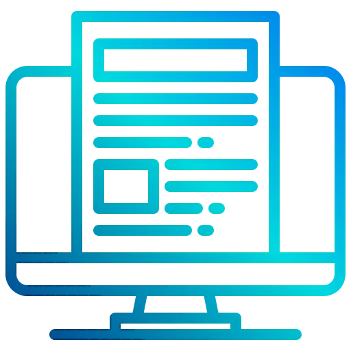 Online learning icon