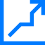 Line chart icon 64x64