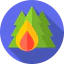 Burning tree icon 64x64