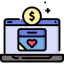 Online donation icon 64x64