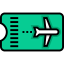 Plane ticket icon 64x64